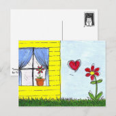 Ferne-Liebe Postkarte (Vorne/Hinten)