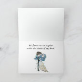 Ferne Verzauberung Veilenstein Feiertagskarte (Innenseite)