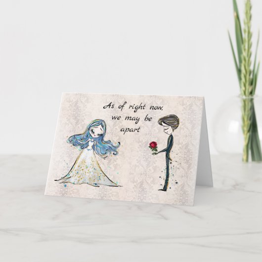 Ferne Verzauberung Veilenstein Feiertagskarte (Vorderseite)