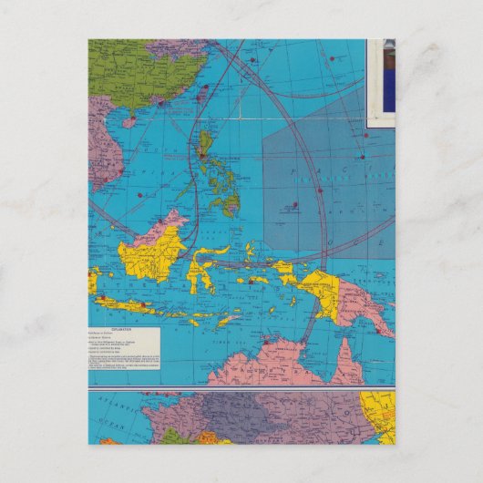 Fernen Osten, Mittelmeerraum Postkarte (Vorderseite)