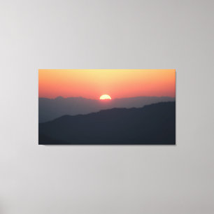 Fernes Sonnenaufgang Leinwanddruck