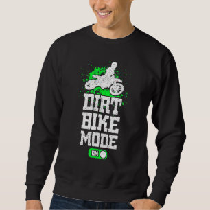 Fernfahrrad-Modus auf Motorradfahrermotocross Off- Sweatshirt