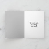 Fernfernsehen zum Geburtstag Karte (Innenseite)