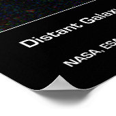 Ferngalaxie im Hubble-Ultra-Deep-Feld Poster (Ecke)