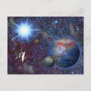 Ferngalaxie Postkarte