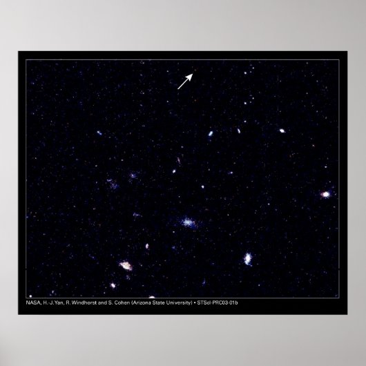 Ferngalaxien Hubble Telescope Poster (Vorne)