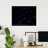 Ferngalaxien Hubble Telescope Poster (Heimbüro)