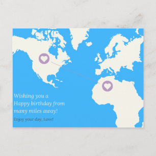 Ferngeburt Postkarte