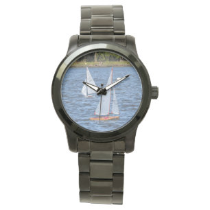 Ferngesteuerte Segelboote im Wasser Armbanduhr
