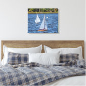 Ferngesteuerte Segelboote im Wasser Leinwanddruck (Insitu (Schlafzimmer))