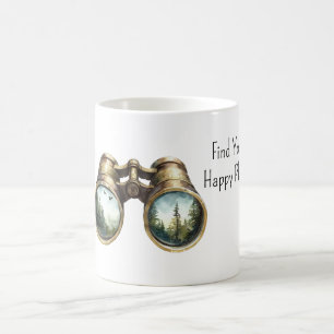 Fernglas Natur Finden Sie Ihren Glücksort Kaffeetasse
