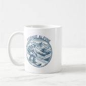 Fernie Alpine Canada Snowboarder Snowboarder Kaffeetasse (Links)