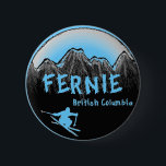 Fernie Britisch-Columbia-Kanada-Ski Button<br><div class="desc">Fernie Britisch-Columbia-Kanada-Ski</div>