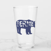 Fernie British Columbia Bear Glas (Vorderseite)