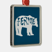Fernie British Columbia Bear Ornament Aus Metall (Rechts)