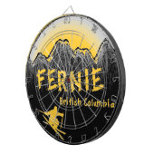 Fernie British Columbia Canada ski Dartscheibe (Vorderseite rechts)