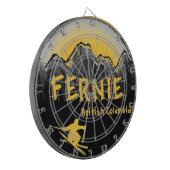 Fernie British Columbia Canada ski Dartscheibe (Vorderseite Links)