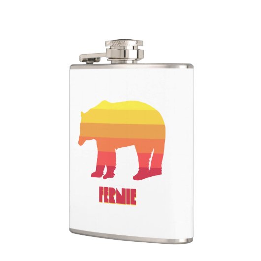 Fernie British Columbia Rainbow Bear Flachmann (Links)