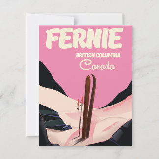 Fernie British Columbia Ski Poster