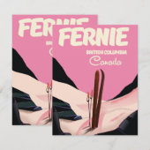Fernie British Columbia Ski Poster (Vorne/Hinten)
