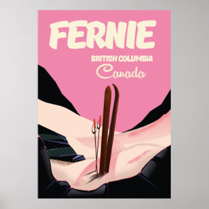 Fernie British Columbia Ski-Poster Poster