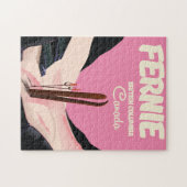 Fernie British Columbia Skiposter Puzzle (Horizontal)
