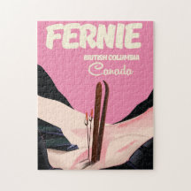 Fernie British Columbia Skiposter
