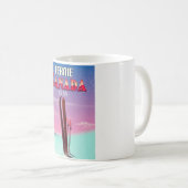 Fernie Kanada Ski-Reiseplakat. Kaffeetasse (VorderseiteRechts)