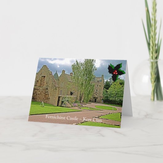 Ferniehirst Castle - Kerr Clan Weihnachtskarte Feiertagskarte (Vorderseite)