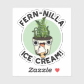 Fernilla Ice Cream Funny Ice Pflanze Pub Aufkleber (Blatt)