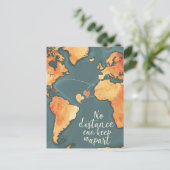 Fernkarte der Liebe Postkarte (Stehend Vorderseite)