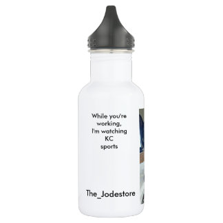 Fernkatze lustige Wasserflasche KC sport weiß 18 o