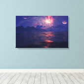 Fernküste Leinwanddruck (Insitu (Holzboden))