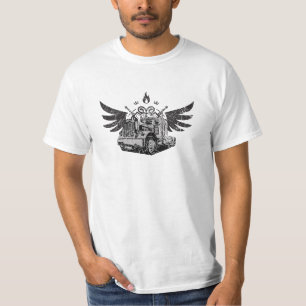 Fernlastfahrer-Flügel auf einem Wert-Shirt für T-Shirt