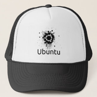 Fernlastfahrer-Hut-Ubuntu-Tintenklekslogo Truckerkappe