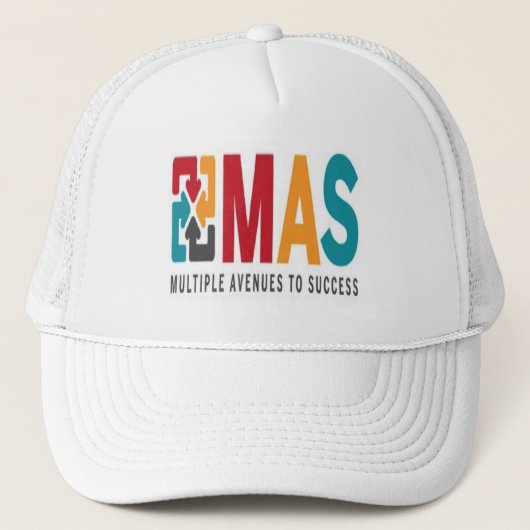 Fernlastfahrer-Hut (weiß) Truckerkappe (Vorderseite)