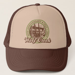 Fernlastfahrer-Hut Wolf Creeks Brown Truckerkappe