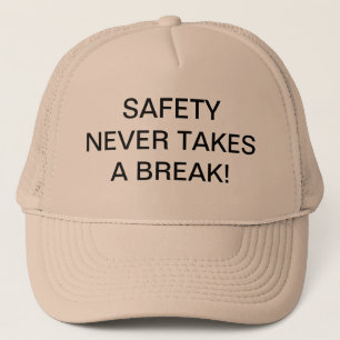 FERNLASTFAHRER-HÜTE MIT SAFETY-SLOGAN. TRUCKERKAPPE