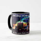 Fernlastfahrer-Kaffee-Tasse Tasse (Vorderseite Links)