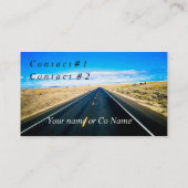 Fernlastfahrer tun es rechtzeitig machen eine visitenkarte (Rückseite)