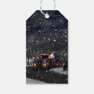 Fernlastfahrer-Weihnachten Geschenkanhänger