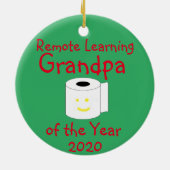 Fernlehre Großvater des Jahres Keramik Ornament (Hinten)