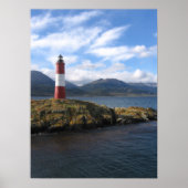 FernLeuchtturm, Beagle-Kanal, Patagonien Poster (Vorne)