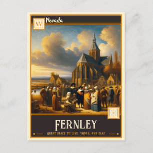 Fernley, Nevada   Vintage Postkarte