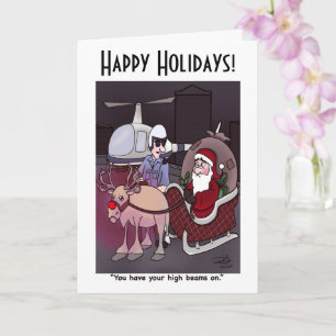 Fernlicht benutzerdefinierte Grußkarte Karte