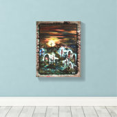 Fernlicht Leinwanddruck (Insitu (Holzboden))