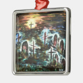 Fernlicht Ornament Aus Metall (Links)