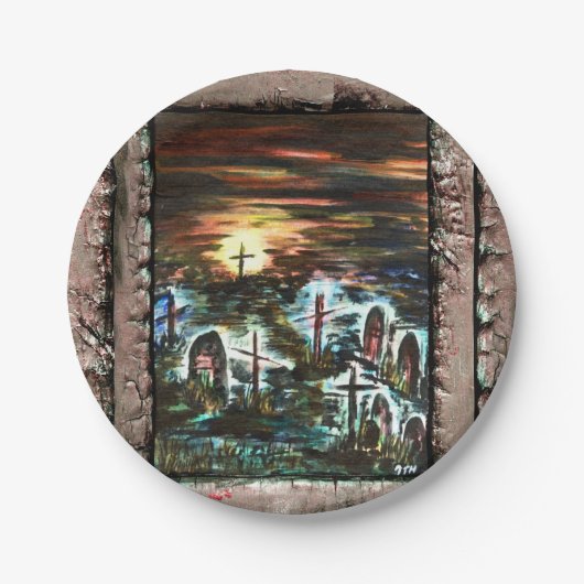 Fernlicht Pappteller (Vorderseite)