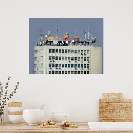 Fernmeldeantenne Poster (Küche)