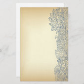 Fernost-Blumengestation Briefpapier (Vorne/Hinten)